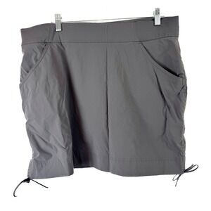 Columbia Sportswear Womens XL Gray Active Hiking Skort AL4071 Cinch Sides